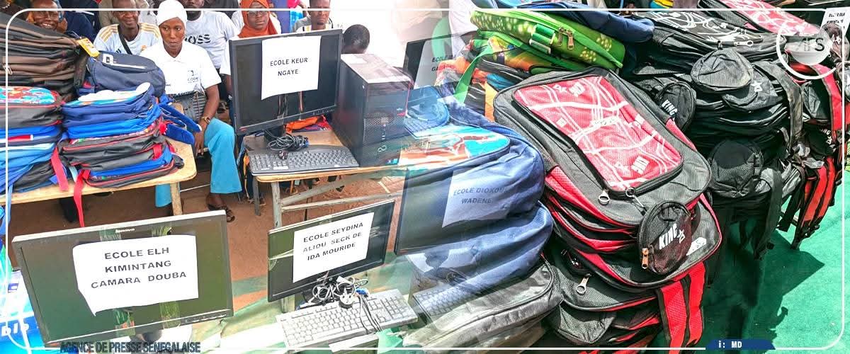 Kits scolaires, ordinateurs et fournitures destinés aux écoles de la commune